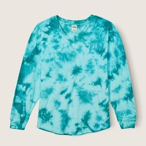 Vs pink Varsity Terry cloth crew pullover XL